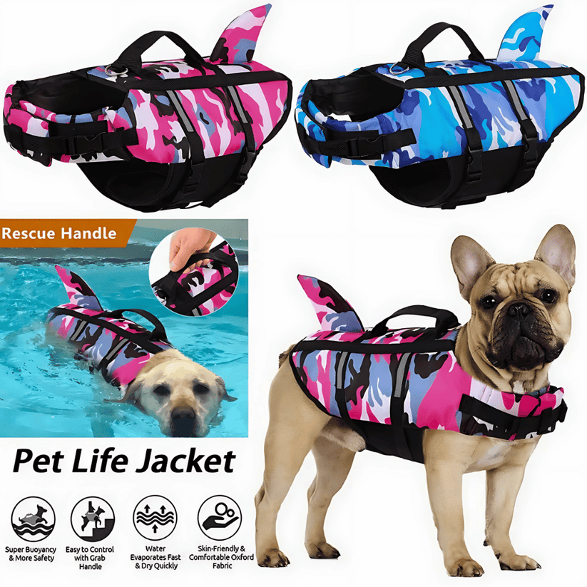 Shark Fin Dog Swim Vest