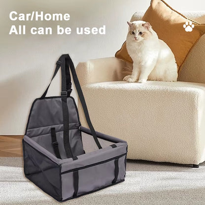 Dog Car Seat Cover Folding Hammock Pet Carriers Bag Basket Carrying for Cats Stable Foldable Travel Pet Dog Car Seat