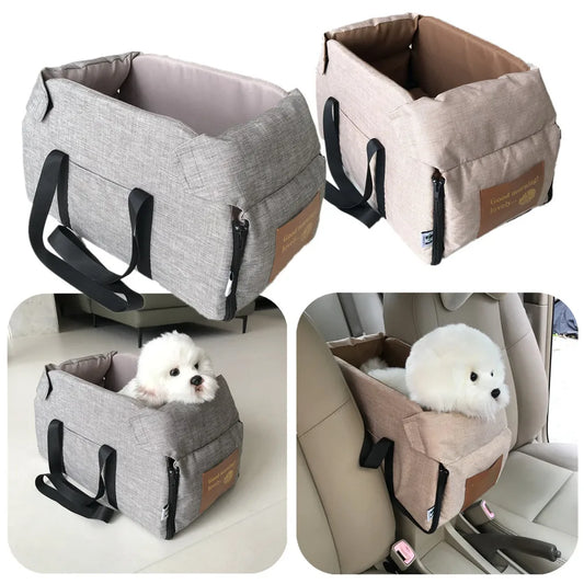 Dog Console Car Seat - Cozy Pup Travel Bed