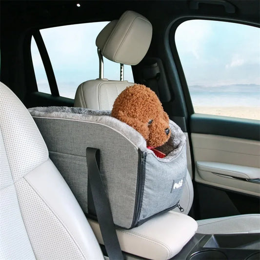 Dog Console Car Seat - Cozy Travel Buddy for Pets