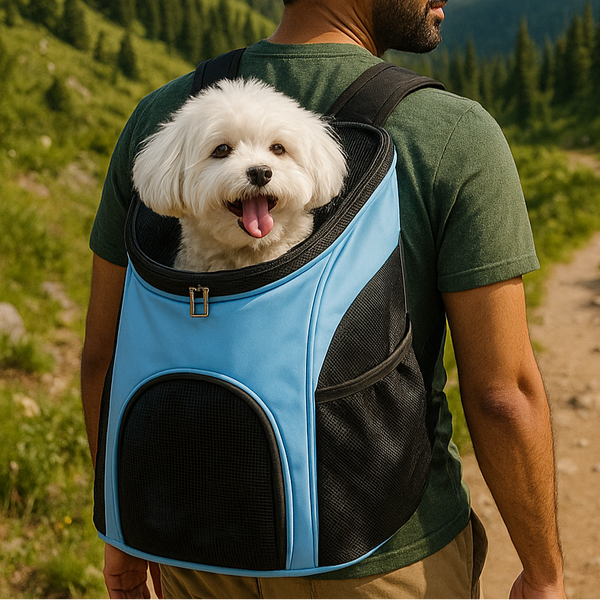 Mochila de viaje cómoda para mascotas