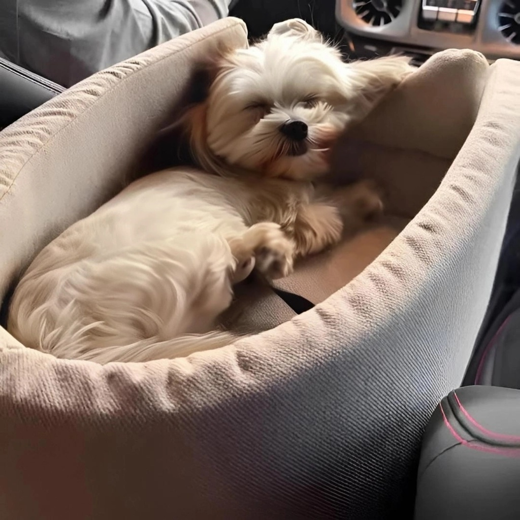 Cozy Dog Console Car Seat - Yappyboo 